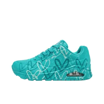 JGoldcrown x Skechers Uno Anti Slip Wear Resistant Low Top Casual Shoes Women's Blue