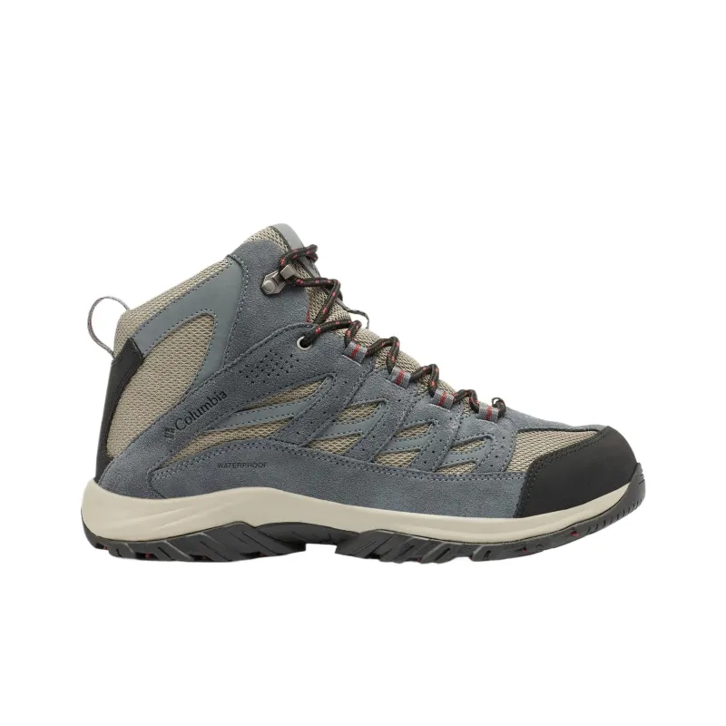 Columbia Crestwood Anti Slip Wear Resistant Mid Top Hiking Shoes Men's Gray-1