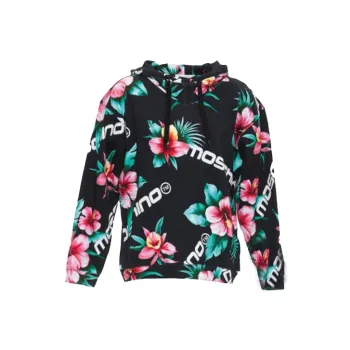 MOSCHINO Floral Printed Drawstring Hoodie