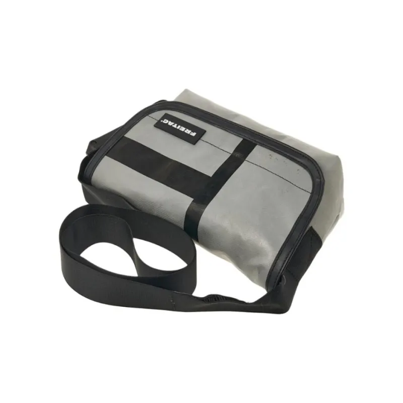 FREITAG PVC Messenger Bag Crossbody Bags Men's Silver & Black-5