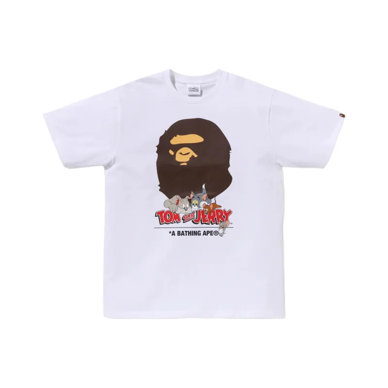 A BATHING APE X Tom And Jerry 85th Ape Head Ii Tee-2