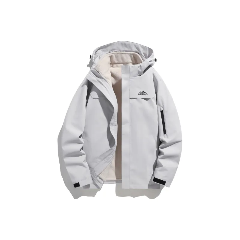 ROBINHOOD Water Resistant Windproof Breathable Wear Resistant Warm Water Repellent Windbreaker Jacket Unisex-27
