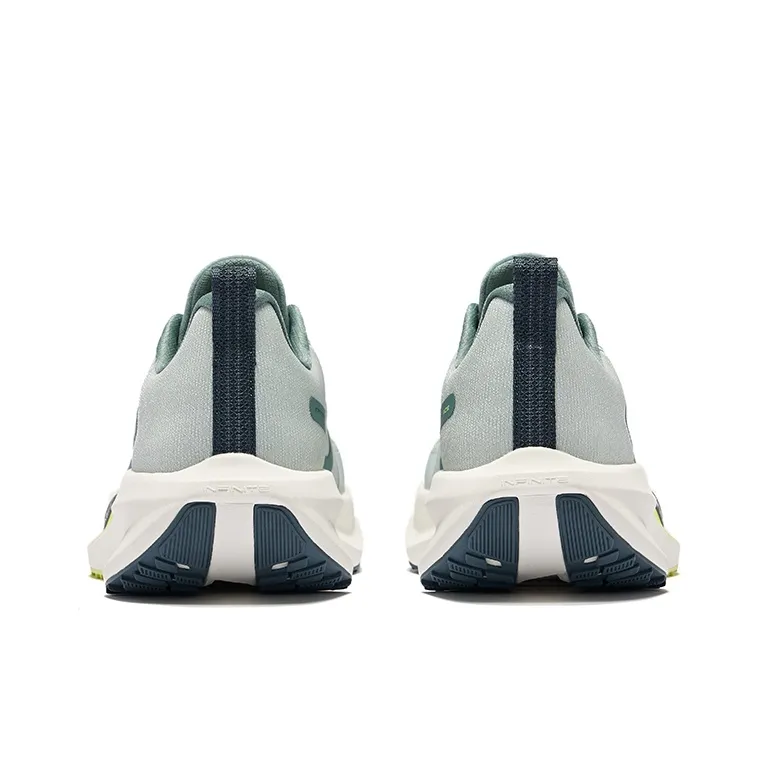 Erke Cushioning Rebound Low Top City Commute Running Shoes Men's Light Gray Green Sage Leaf-3