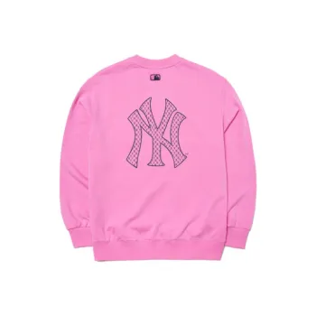 MLB Old Flower Sweatshirt Unisex Dark Pink