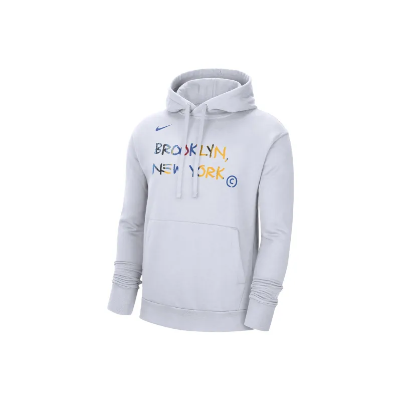 Nike Nba Brooklyn Nets City Edition Fleece Pullover Hoodie-0