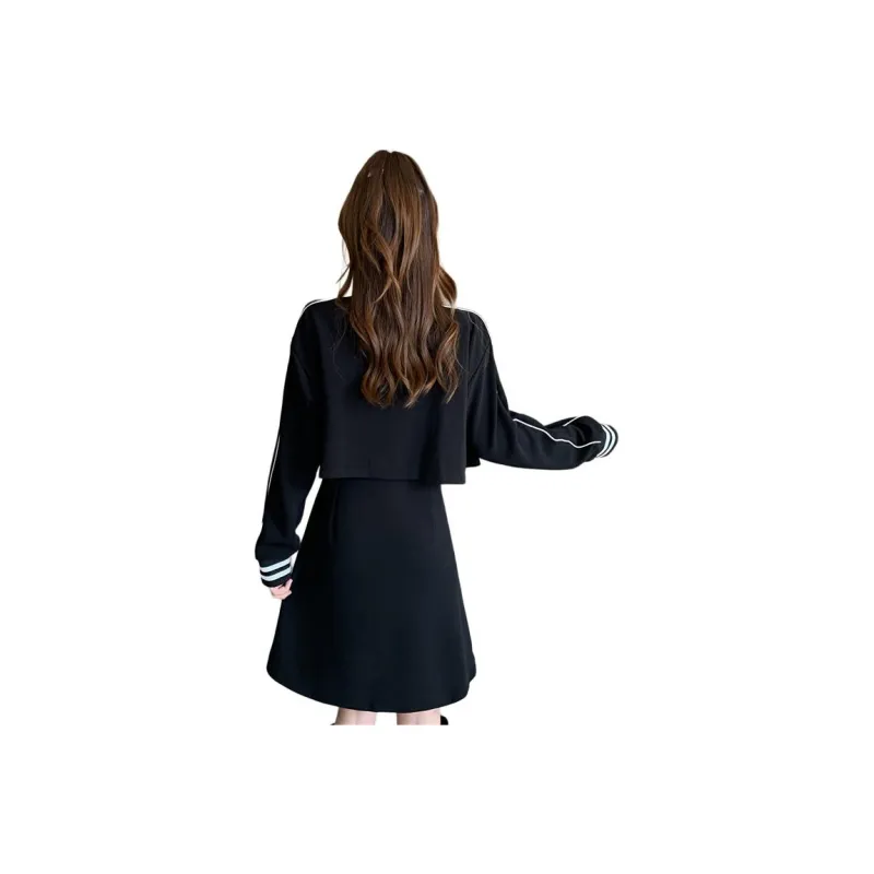ABCMININ Skirt Set Women's Black-1