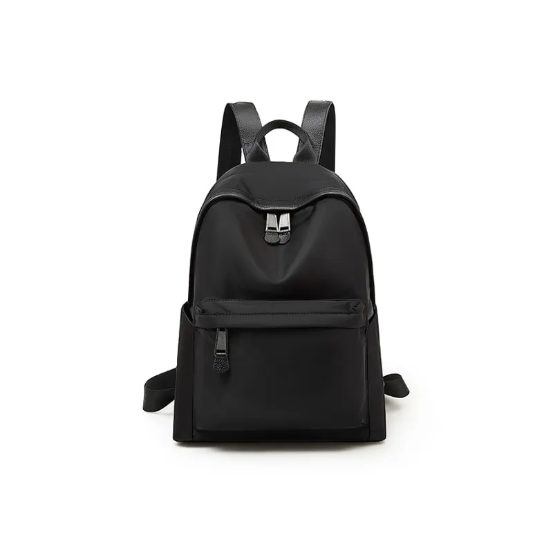 Old Man's Head Cow Leather Backpack Regular Women's Black-1