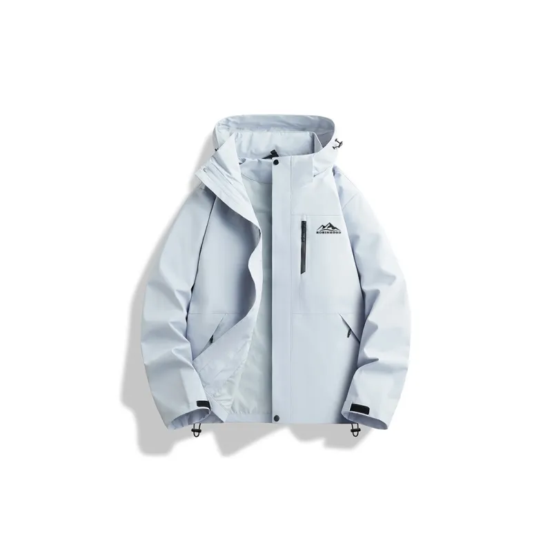 ROBINHOOD Water Resistant Windproof Breathable Wear Resistant Warm Water Repellent Windbreaker Jacket Unisex-47