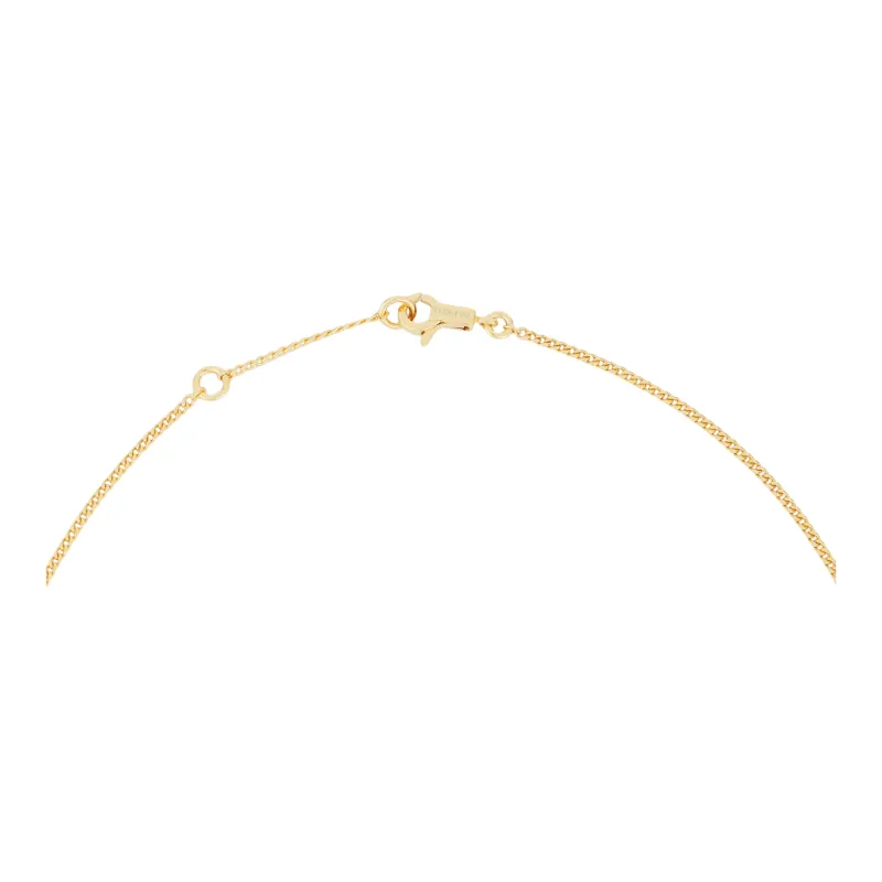 CELINE Alphabet X Necklace In Brass With Gold Finish-3