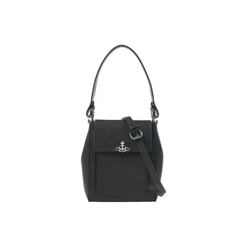 Vivienne Westwood Leather One Shoulder Handbag Women's Black