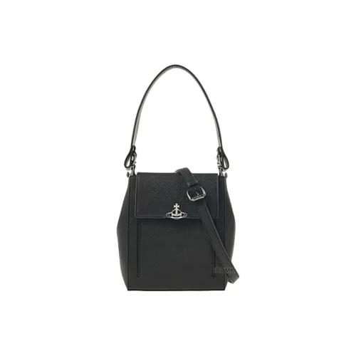 Vivienne Westwood Leather One Shoulder Handbag Women's Black