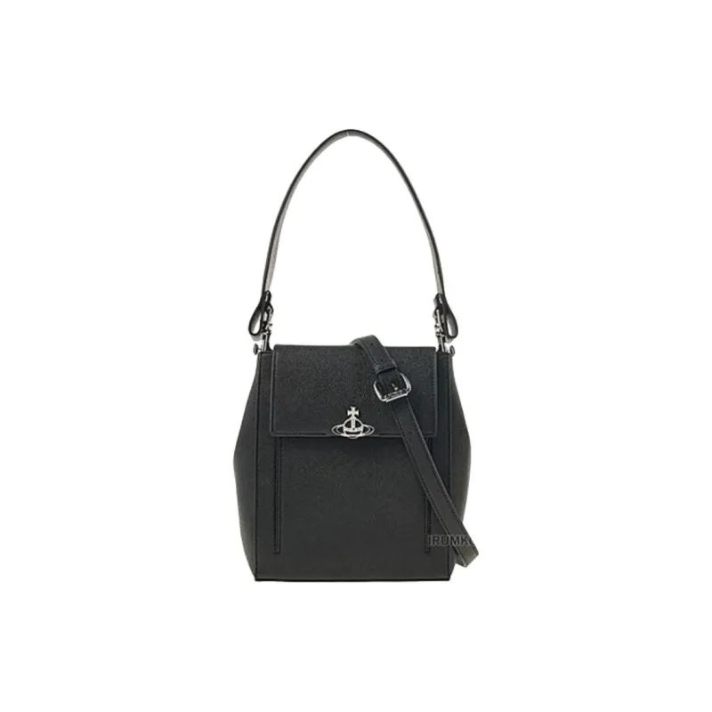 Vivienne Westwood Leather One Shoulder Handbag Women's Black-0