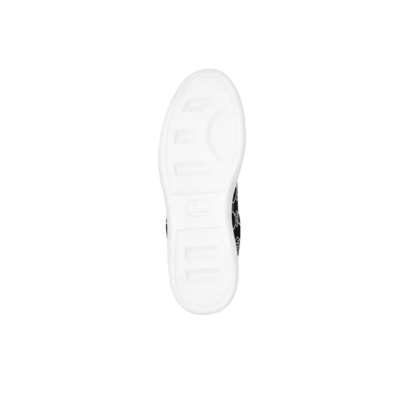 PHILIPP PLEIN Lo Top Strass Monogram Low Top Skateboard Shoes Women's Black-7