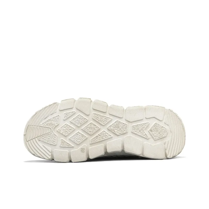 Binary Lightweight, Breathable, And Slip Resistant Low Top Casual Shoes Men's Beige-4