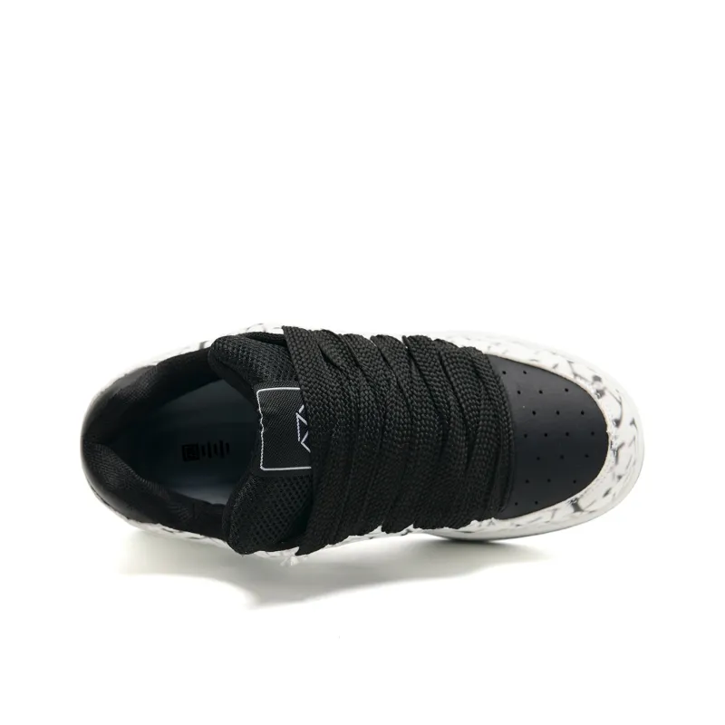Circle Small Coverage Slip Resistant, Abrasion Resistant, Height Increasing Low Top Skateboard Shoes Unisex-4