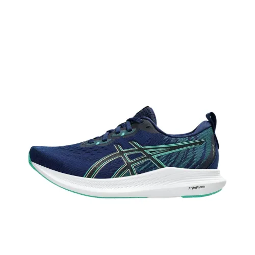 Asics TSURUGI Anti Slip Wear Resistant Low Top Casual Running Shoes Women's Blue