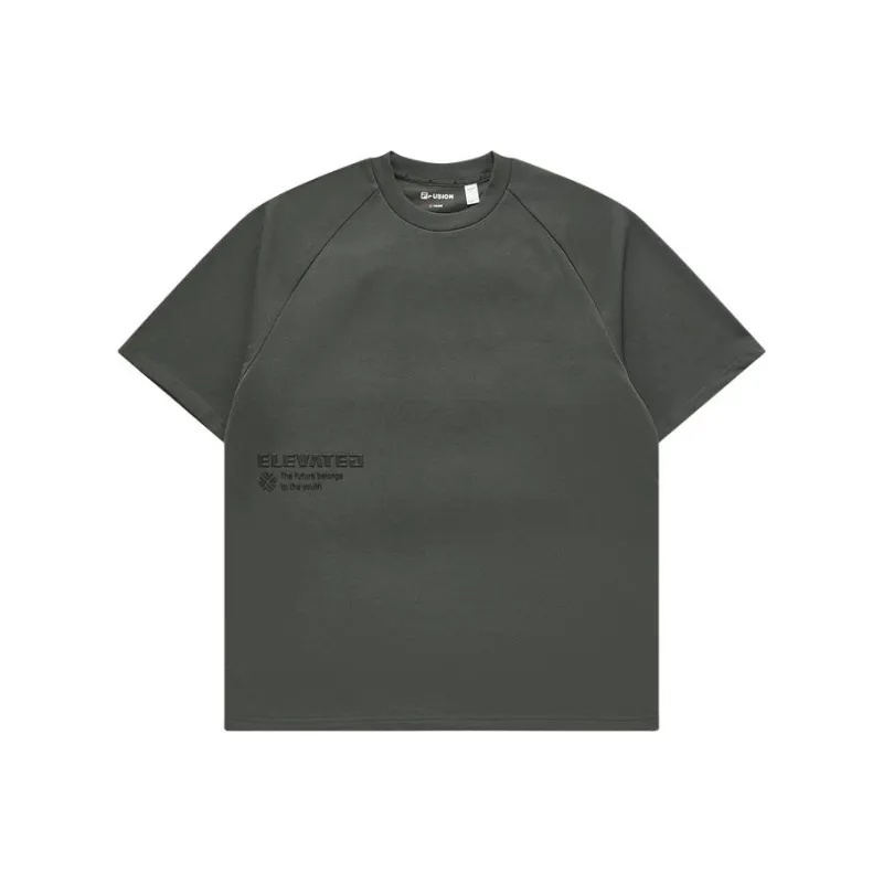 FILA FUSION T Shirt Unisex Honey Phantom Gray-0