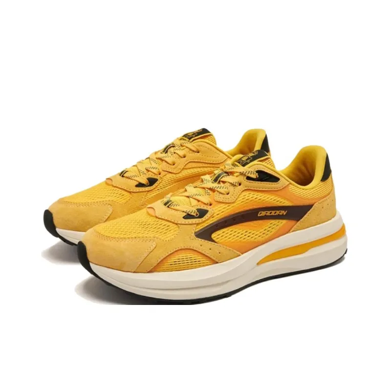 QIAODAN Slip Resistant And Breathable Low Top Casual Shoes Men's Yellow-2