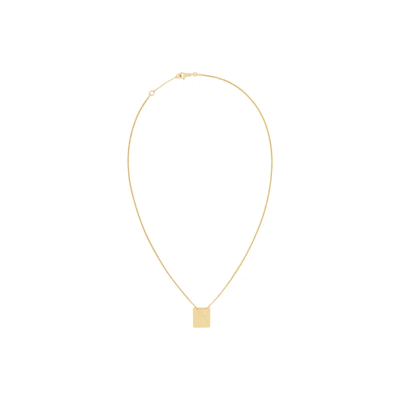 CELINE Alphabet X Necklace In Brass With Gold Finish-2