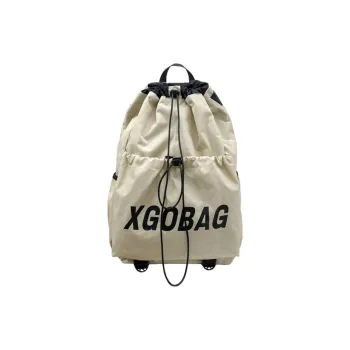 SEVENMOONS Nylon Backpack Large Size Unisex Ecru/Black/Gray/Khaki