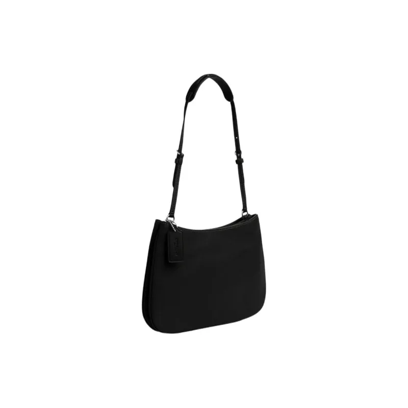 COACH Penelope Leather Underarm Shoulder Bag, Crossbody Bag, Handbag Medium Size Women's Black-1