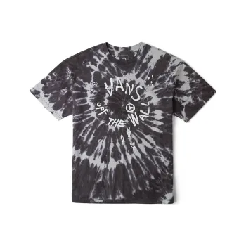 Vans T Shirt Unisex Black Tie Dye