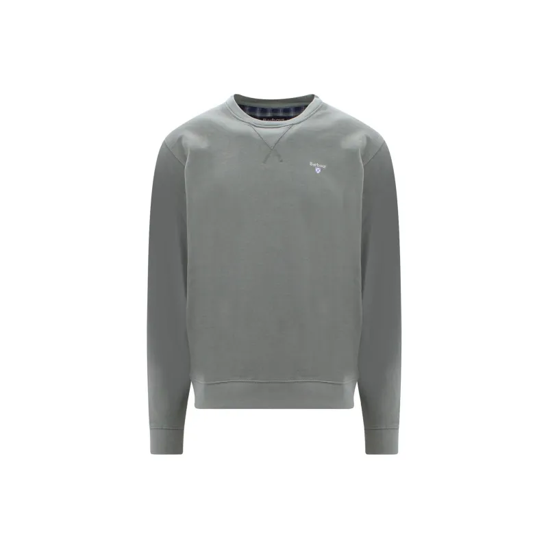 BARBOUR Logo Embroidered Crewneck Sweatshirt-0