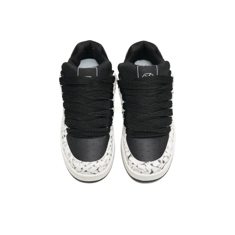 Circle Small Coverage Slip Resistant, Abrasion Resistant, Height Increasing Low Top Skateboard Shoes Unisex-5