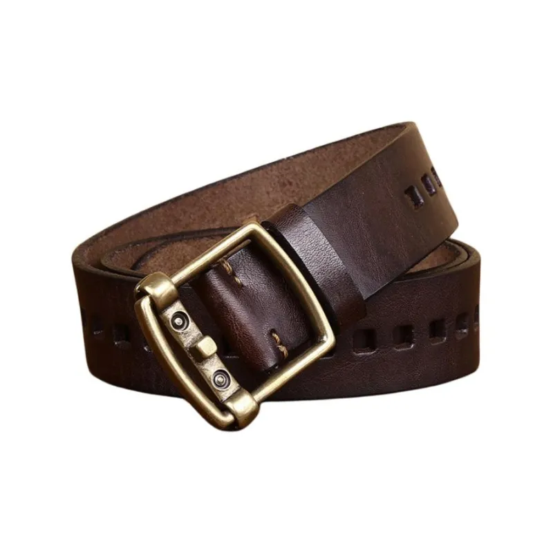 JEANSWEST Cow Leather Belts Men's Width  3.8cm-3