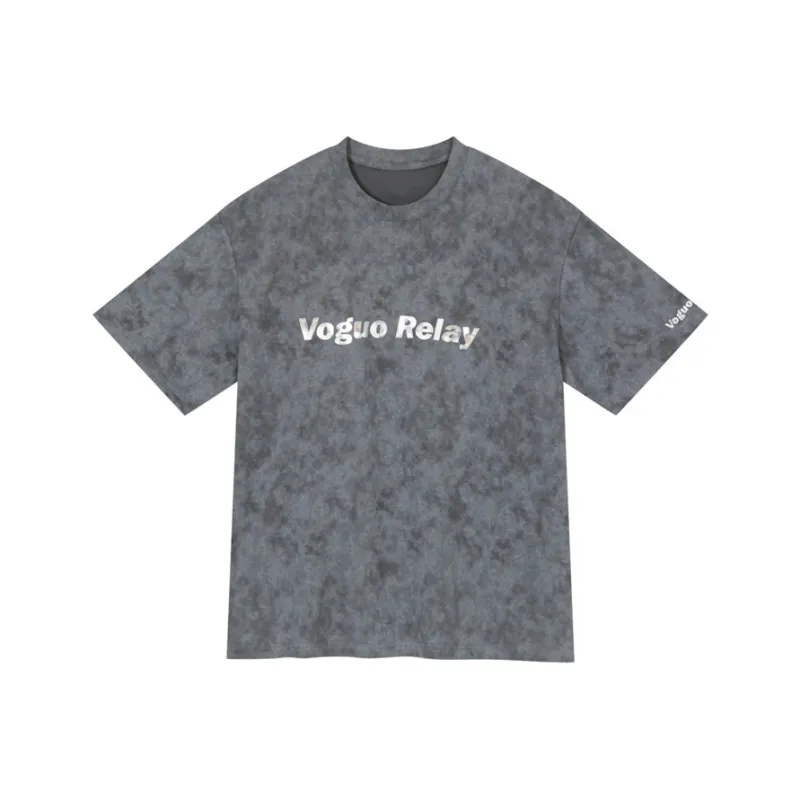 Voguo Relay Couple Set Loose Fit Crew Neck Short Sleeved T Shirts Unisex Black, White, Green-26