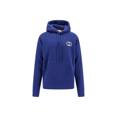 GUCCI Interlocking G logo Drawstring Hoodie
