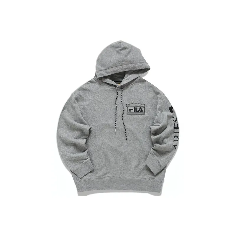 FILA FUSION FILA X ARIES Sweatshirt Unisex Heather Gray With A Hint Of Randomness-0