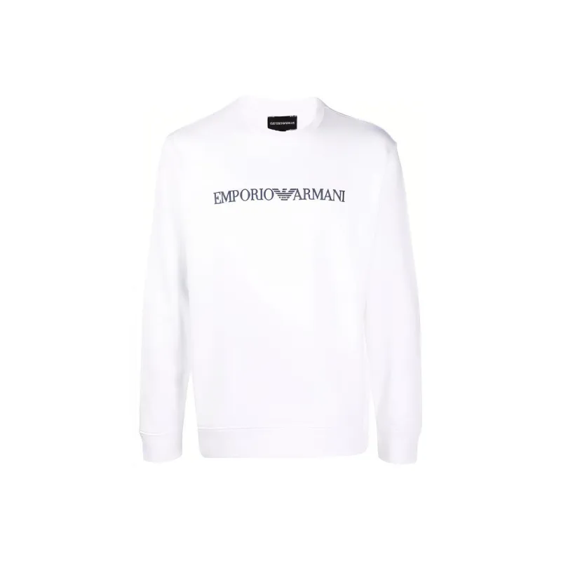 EMPORIO ARMANI Logo-print Crew-neck Sweatshirt-0
