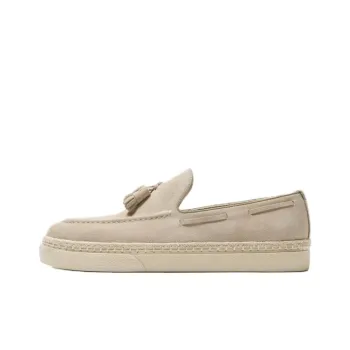 ZARA Boat Shoes Men's Beige Yellow