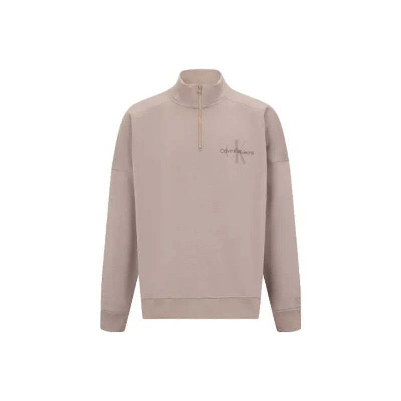 CALVIN KLEIN Sweatshirt Unisex Light Coffee-0