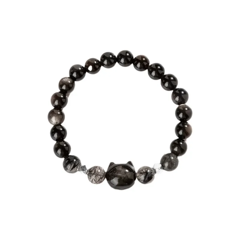 VOCK Obsidian Jade Bracelets Unisex-0