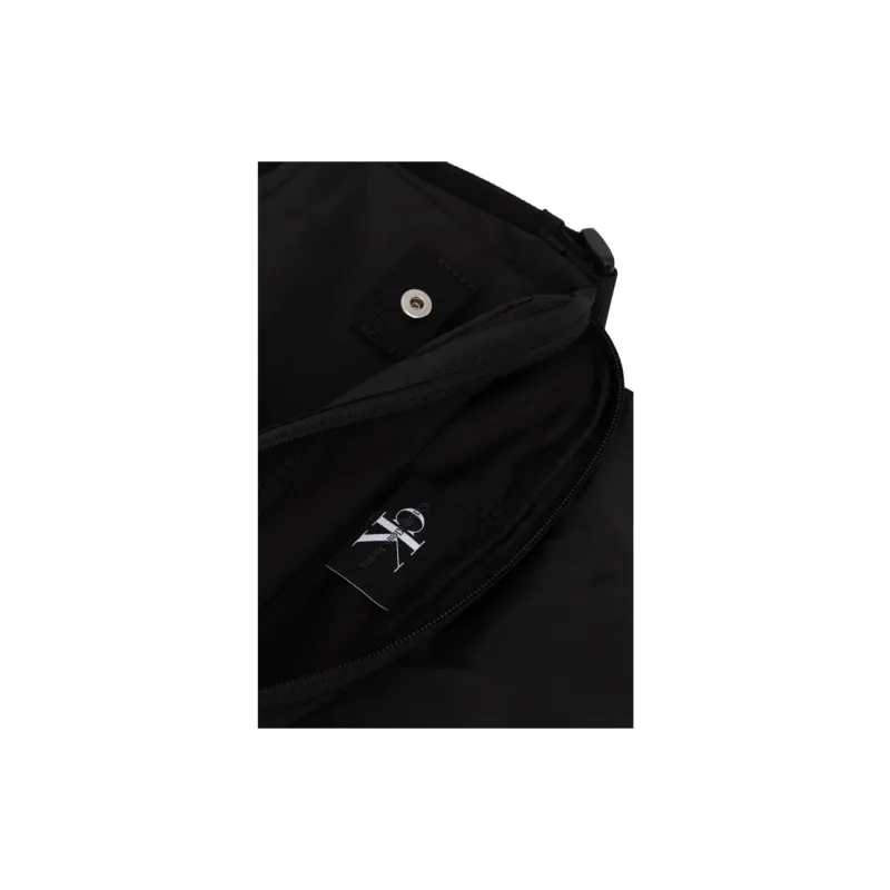 CALVIN KLEIN Recycled Polyester Shoulder Bag Men's Black-4