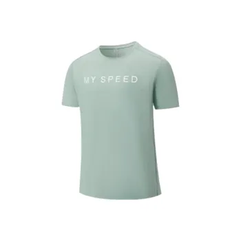 XTEP T Shirt Men's Gray Wave Green