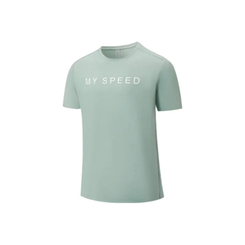 XTEP T Shirt Men's Gray Wave Green-0