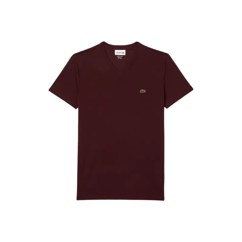 LACOSTE T Shirts Men Bordeaux-0