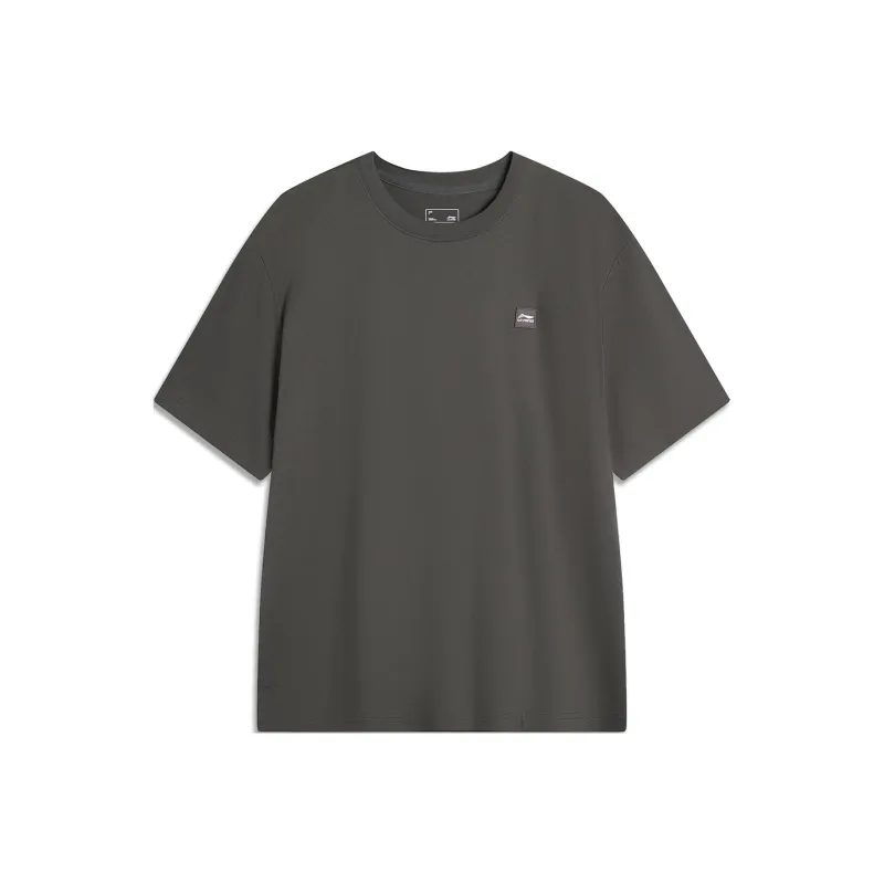 LiNing Sports Life Collection T Shirt Unisex Obsidian Gray-0