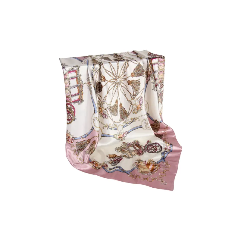 Shanghai Story 100% Polyester Silk Scarves Women's-13