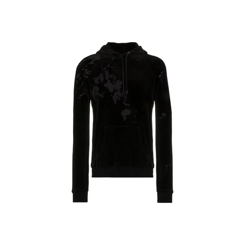 SAINT LAURENT Distressed-effect Hoodie-0