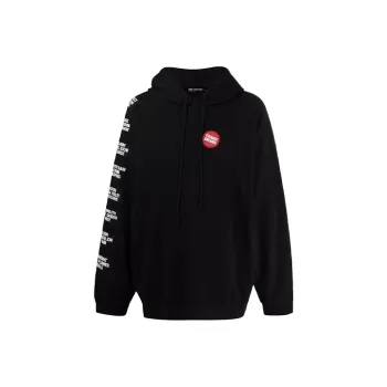 RAF SIMONS Oversized Patch embellished Hoodie