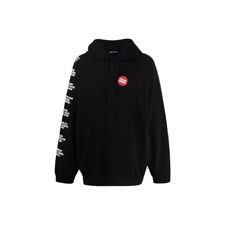 RAF SIMONS Oversized Patch embellished Hoodie-0