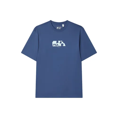 FILA T Shirts Men Flying Blue