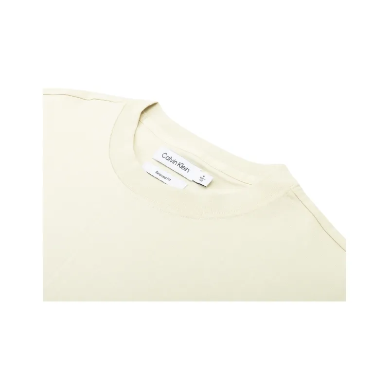 CALVIN KLEIN T Shirt Men's Ivory White-3