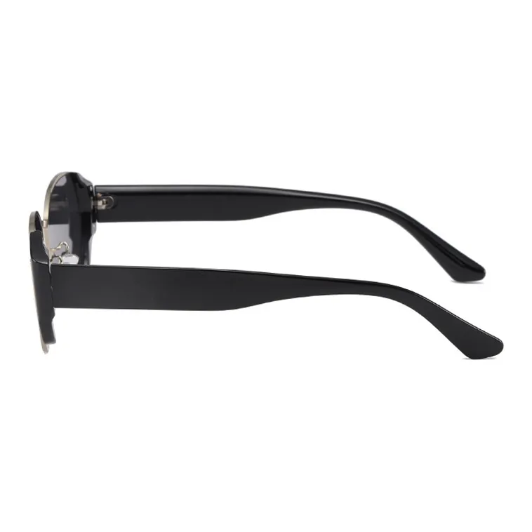 MUYKUY PC Metal Oval Sunglasses Women's-2