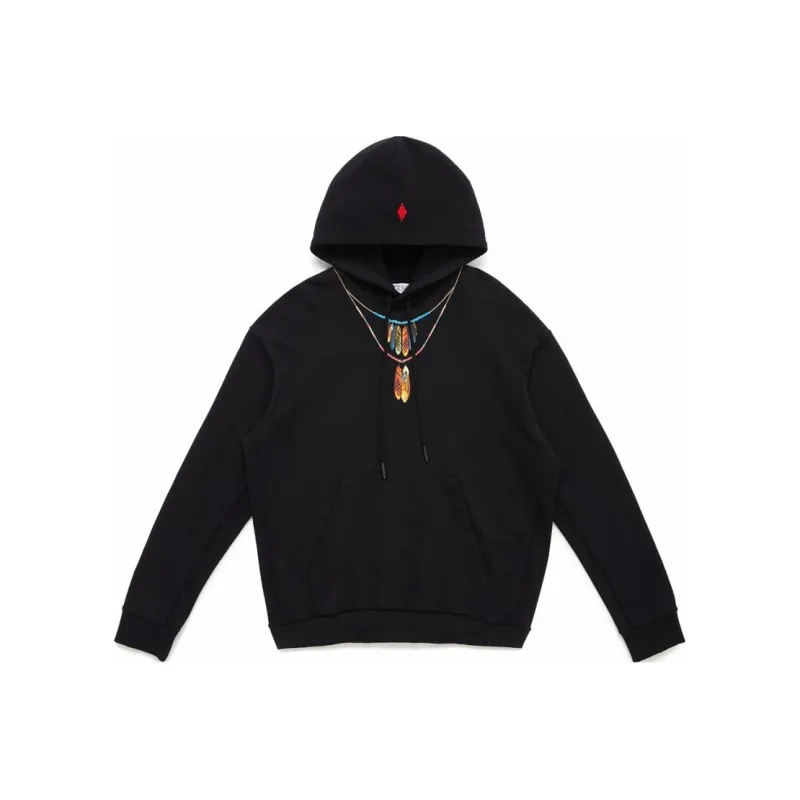 Marcelo Burlon Graphic Printed Drawstring Hoodie-0