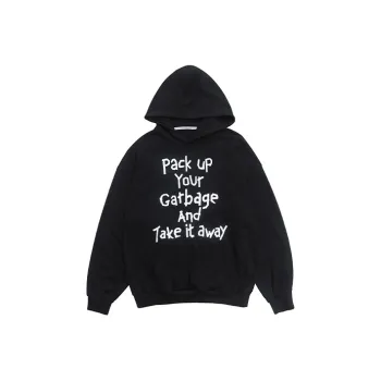 YOSHIYOYI Hooded Loose Fit Sweatshirt Unisex Black